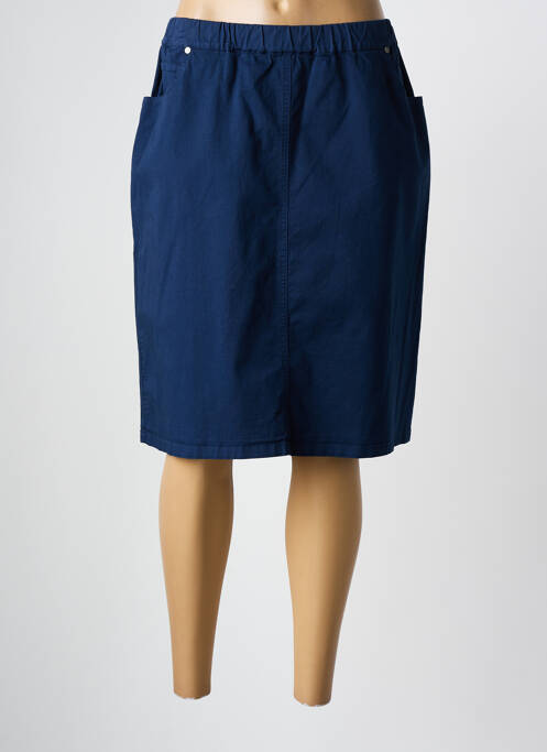 Jupe mi-longue bleu GUY DUBOUIS pour femme