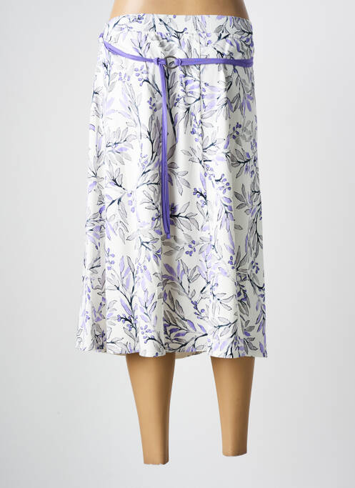 Jupe mi-longue violet FRANK WALDER pour femme
