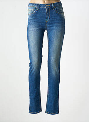Jeans coupe slim stretch taille haute bleu LTB femme