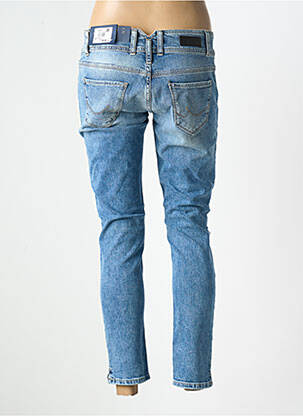 Jeans coupe slim effet usé délavé taille basse bleu LTB femme
