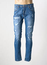 Jeans skinny fermeture boutonnée sur le devant taille normale bleu PROJECT X PARIS homme