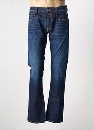 Jeans coupe droite stretch taille normale bleu REPLAY homme