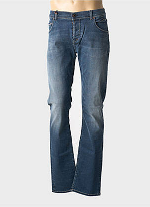 Jeans coupe droite fermeture boutonnée sur le devant taille normale bleu DONOVAN homme