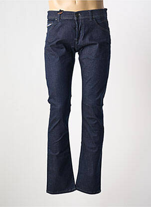Jeans coupe droite fermeture boutonnée sur le devant taille normale bleu DONOVAN homme