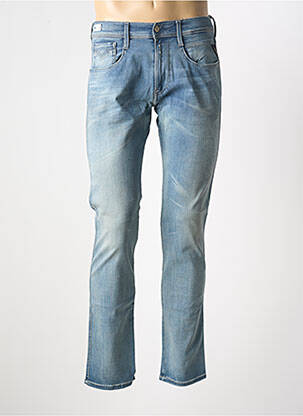 Jeans coupe slim stretch taille normale bleu REPLAY homme