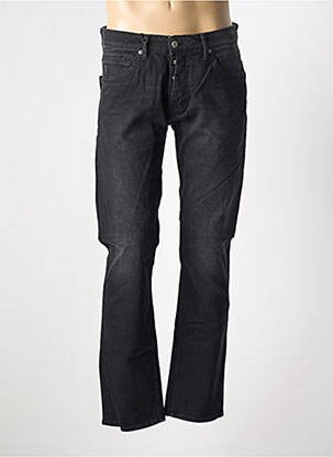 Jeans coupe droite fermeture boutonnée sur le devant taille normale noir TEDDY SMITH homme