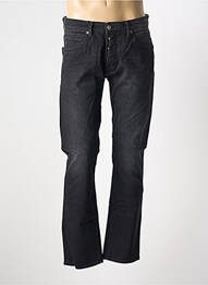 Jeans coupe droite fermeture boutonnée sur le devant taille normale noir TEDDY SMITH homme