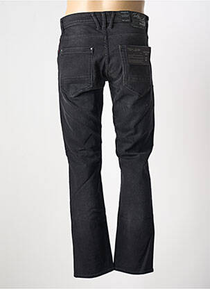 Jeans coupe droite fermeture boutonnée sur le devant taille normale noir TEDDY SMITH homme