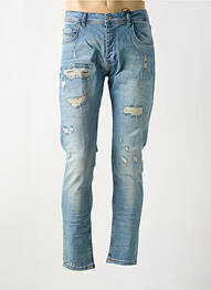 Jeans coupe slim fermeture boutonnée sur le devant taille normale bleu PROJECT X PARIS homme