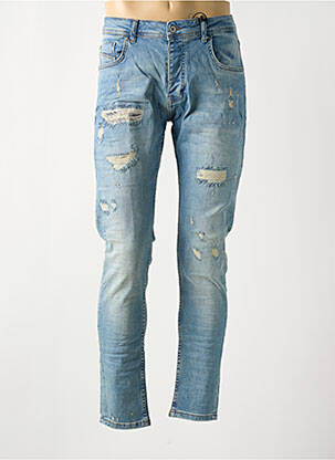 Jeans coupe slim fermeture boutonnée sur le devant taille normale bleu PROJECT X PARIS homme