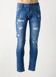 Jeans skinny fermeture boutonnée sur le devant taille normale bleu PROJECT X PARIS homme
