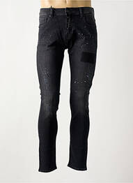 Jeans skinny fermeture boutonnée sur le devant taille normale noir TEDDY SMITH homme