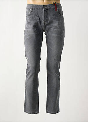 Jeans coupe slim gris REDSKINS pour homme