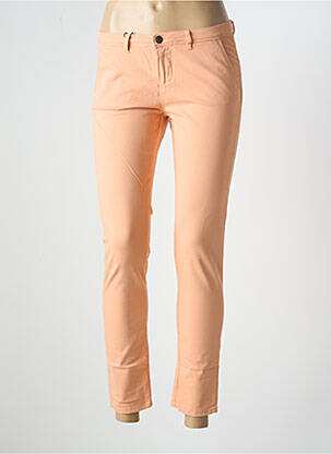 Pantalon droit stretch taille normale rose SCHOOL RAG femme