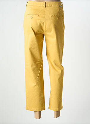 Pantalon 7/8 stretch jaune REIKO femme