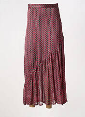 Jupe longue rouge OPULLENCE pour femme seconde vue