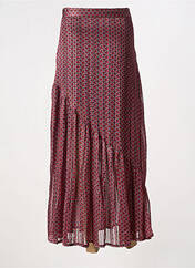 Jupe longue rouge OPULLENCE pour femme seconde vue
