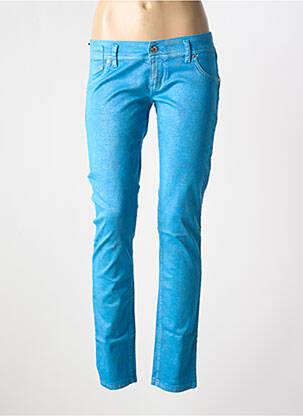 Pantalon slim stretch taille normale bleu FREESOUL femme