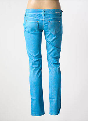 Pantalon slim stretch taille normale bleu FREESOUL femme