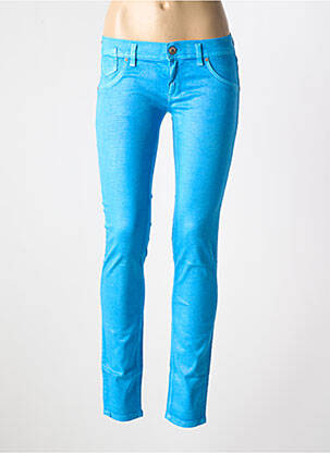 Pantalon slim stretch taille normale bleu FREESOUL femme