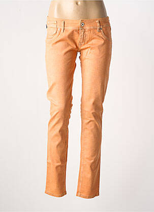 Pantalon slim stretch taille normale orange FREESOUL femme