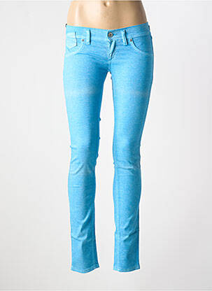 Pantalon slim stretch taille normale bleu FREESOUL femme