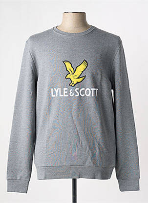 Sweat-shirt manches longues manches longues gris LYLE & SCOTT homme