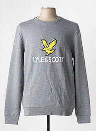 Sweat-shirt manches longues manches longues gris LYLE & SCOTT homme