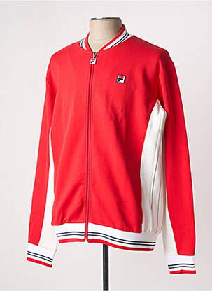 Veste casual resserrée sur le bas rouge FILA homme