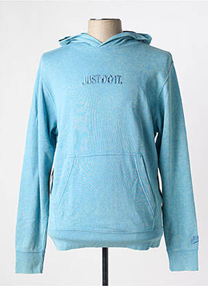 Sweat-shirt à capuche poches manches longues bleu NIKE homme