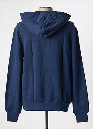 Sweat-shirt à capuche broderie manches longues bleu ELEVEN PARIS homme