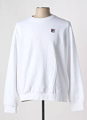 Sweat-shirt blanc FILA pour homme