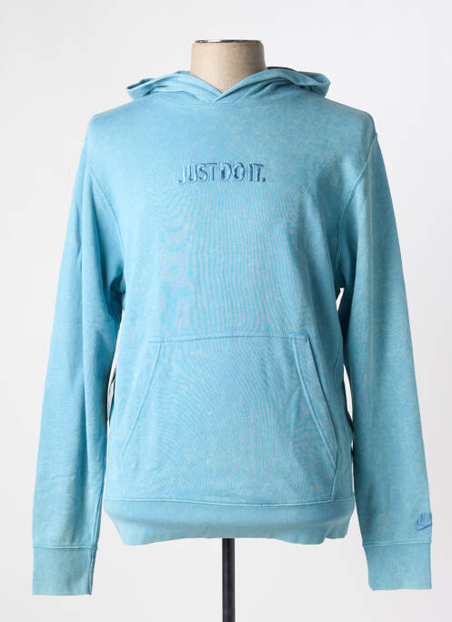Sweat-shirt à capuche bleu NIKE pour homme
