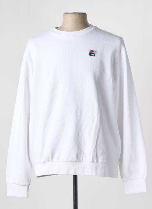 Sweat-shirt blanc FILA pour homme