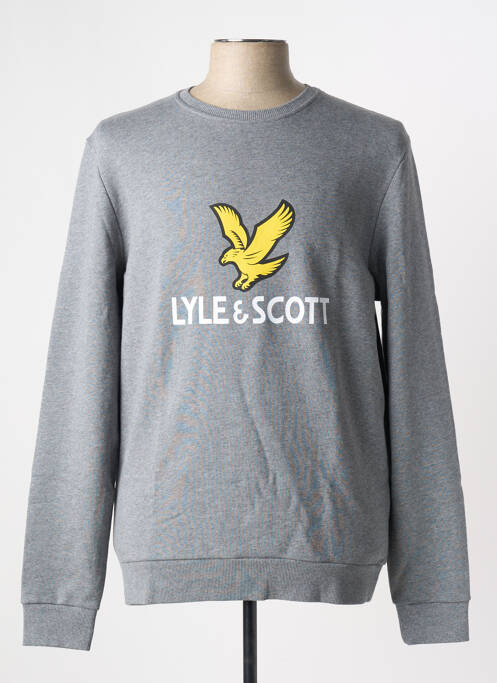 Sweat-shirt gris LYLE & SCOTT pour homme