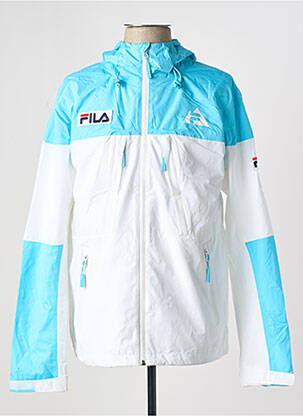 Coupe-vent manches longues a capuche bleu FILA homme