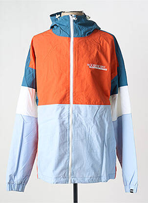 Coupe-vent poches a capuche bleu NAPAPIJRI homme