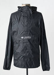 Coupe-vent fermeture zippée sous rabat scratché a capuche noir COLUMBIA homme