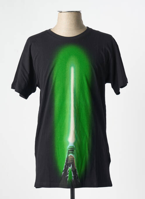 T-shirt noir ELEVEN PARIS pour homme