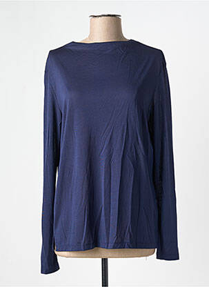 Top coupe fluide manches longues bleu ARMEDANGELS femme