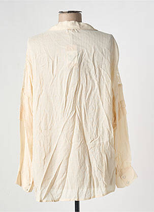 Chemisier coupe fluide manches longues beige SESSUN femme