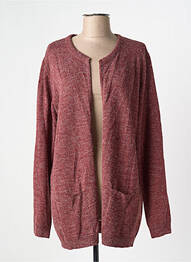 Gilet manches longues stretch rouge ICHI femme