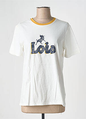 Top manches courtes manches courtes blanc LOIS femme