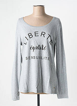 Top gris AN FAMILLE pour femme