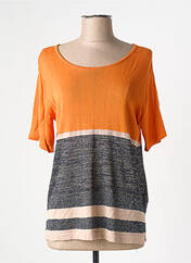 Top orange ICHI pour femme seconde vue