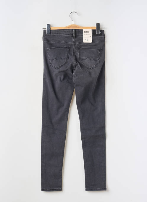 Jeans skinny gris PEPE JEANS pour fille