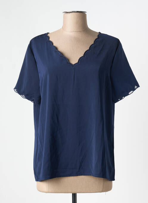 Top bleu GRACE & MILA pour femme