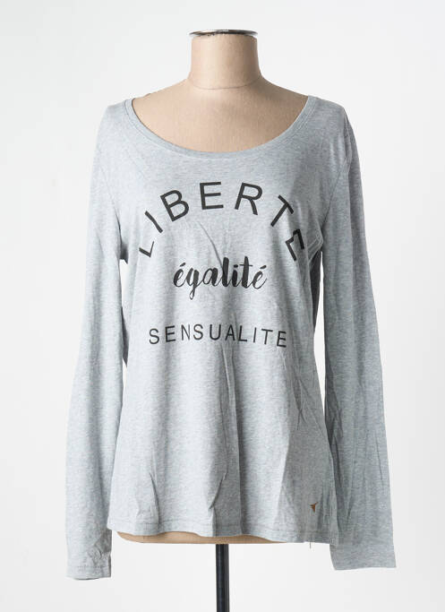 Top gris AN FAMILLE pour femme