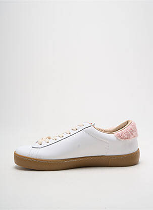 Baskets bout rond talon plat jusqu'à 3cm blanc VICTORIA femme