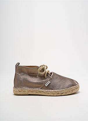 Derbies bout rond talon plat jusqu'à 3cm or VICTORIA femme